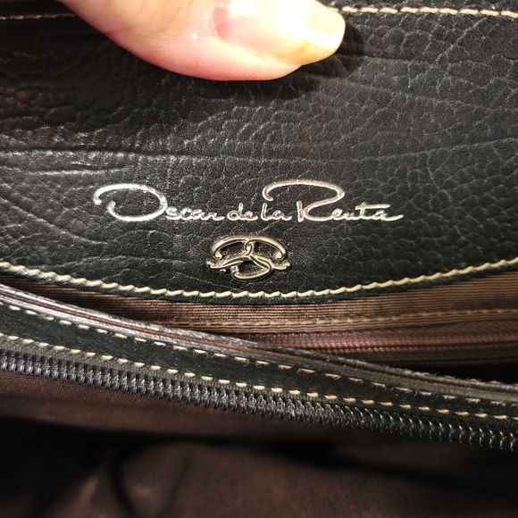 Oscar de la Renta Tassel Front Leather Bag - Picture 10 of 14